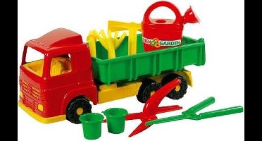 Kiepauto met Tuingereedschap.