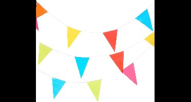 Vegaoo - Veelkleurige vlaggenlijn slinger