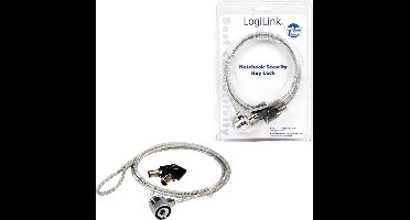LogiLink NBS003 Notebook Security Lock – Kabelslot met Sleutel voor Laptop en PC