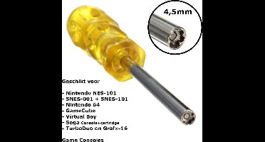 Dolphix - Schroevendraaier 4,5mm voor Retro Consoles - SNES / NES / SEGA / N64 / GameCube
