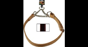 Kettingsliphalsband verstelbaar donkerbruin