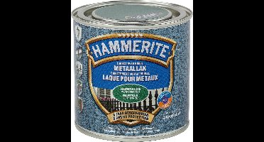 Hammerite Metaallak Hamerslag - Donker Groen - Donker Groen - 250 ml - 10 m²/l - Afwerkingslaag