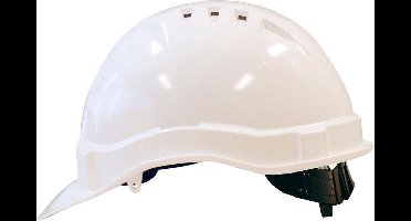 Oxxa Veiligheidshelm - Wit - Bouwhelm met schuif-pinlock instelling