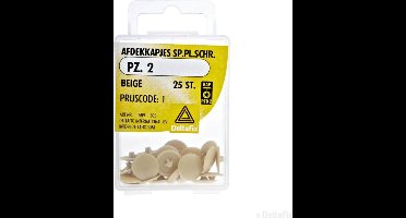 afdekkapjes multischroef kruiskop-pzd2. beige 25stuks. DeltafiX