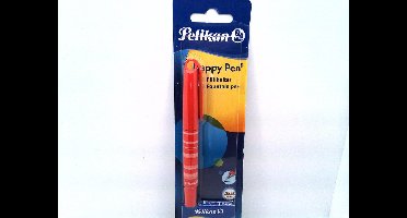 Pelikan Happy Vulpen - incl 6 inkt cartridges - Rood - Medium