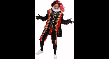 Piet velours Bilbao rood/zwart (mt M)