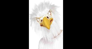 Smiffys Verkleedmasker adelaar vogel met haar - volwassenen - compleet - realistisch