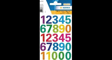 Haza Original Stickers Cijfers Glitter 25 Stuks Multicolor