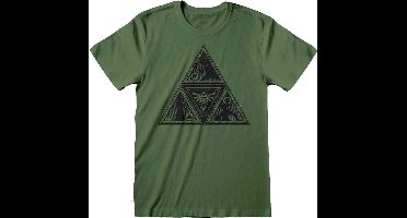The Legend Of Zelda Triforce Heren T-shirt - donkergroen - S