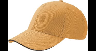 Atlantis Sport Sandwich 6 Panel Baseball Cap (Pakket van 2) (Geel)