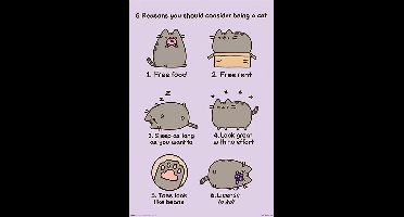 Pyramid International Pusheen Poster Pack Reasosn to be a Cat 61 x 91 cm (4) Poster & Wallscrolls