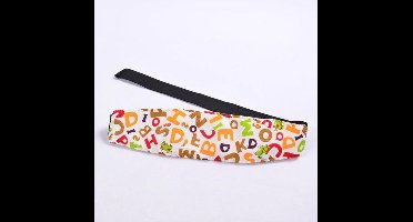 Kinder-autozitje Hoofd Ondersteuning Letters en diertjes print Kinderen Riem Hoofdsteun Bevestigingsriem Verstelbare Jongen Meisje Boxen Slaap Klepstandsteller Baby Saftey Kussens