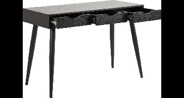 Nete bureau met 3 lades zwart.