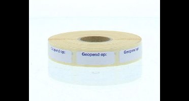 Spruyt Hillen Sticker Geopend Op (1000 stuks)