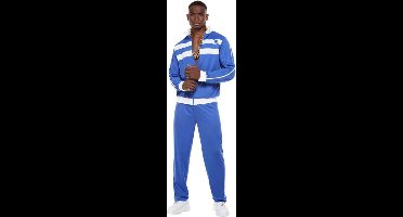 Smiffys - Scouser Tracksuit Kostuum - XL - Blauw
