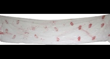 Halloween Banner Bloed Handen (4m)