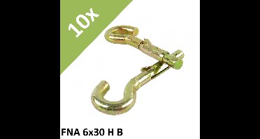 10x Fischer Nagelanker FNA 6x30 HB #62612 Slagvaste deuvelhaak