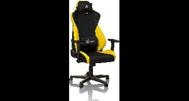 Monkey's Kantoorstoel - Gamingstoel - Bureaustoel - Leunstoel - PC Stoel - Hoogte Verstelbaar - Ergonomische Stoel - Draaibare Stoel - Luxe - Zwart - Geel