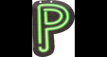 Neon Letter P 24cm