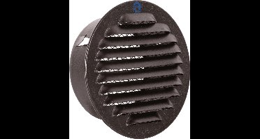 Renson inbouwrooster met klemveren zwart