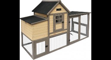 Duvo+ Woodland kippenhok ranch country 198x76x122cm