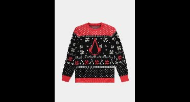 Assassin's Creed - Logo Kersttrui - M - Zwart/Rood