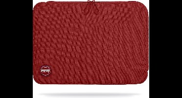 Port Designs Torino II - Laptophoes - 13 tot 14 inch - Katoen - Neopreen - Rood