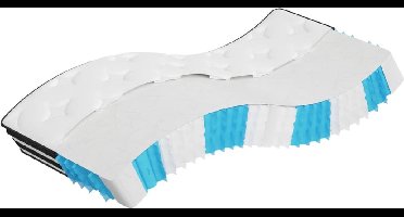 vidaXL - Pocketveringmatras - middelhard - 90x200 - cm