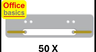 Snelhechtstrip Office Basics - PP - 50 stuks - grijs