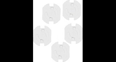 Benson Stopcontactbeveiligers - 5x - wit - kunststof - zelfklevend - kind veiligheid