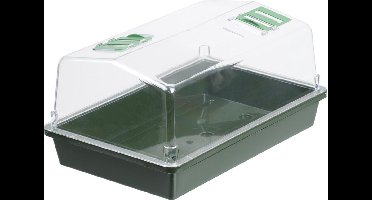 Nature Kweekbak - kweekkastje met deksel - 18 x 37,5 x 24 cm - Propagator - moestuinbak - kunststof