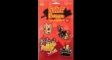 Sinterklaas Krasmagneten, 8st.