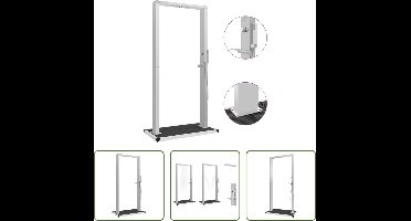 The Living Store Douchepaneel - RVS - 210 cm - Multifunctioneel