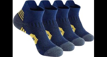 Sport sokken - Hardloopsokken - Maat 41 - 46 (EUR) - Enkelsokken - Blauw - 2 paar