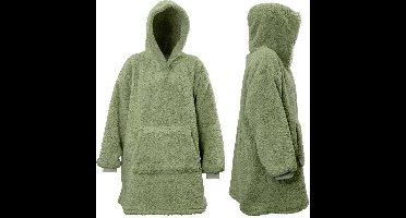 Unique Living - Hoodie Teddy Tea Green -70x57x87cm