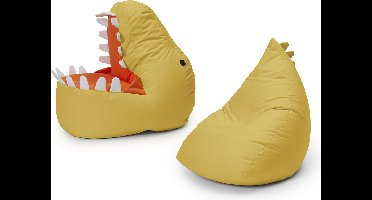 LUMALAND kinderzitzak set "Dino" (2 st.) - mosterdgeel