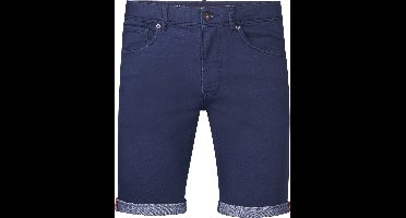 Petrol Industries Heren Denim Short - Slim Fit - Stretch - Korte Broek - Elastische Tailleband - Spijkerbroek - Herenkleding - Blauw - Maat XXL