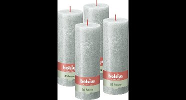 Bolsius - Rustieke Kaars - 4 Stuks - Jade Groen - 19cm