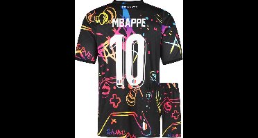 Mbappe Frankrijk Voetbaltenue - Gaming Tenue - Voetbal Tenue Kinderen - Shirt en Broekje - Jongens en Meisjes - Volwassenen - Heren en Dames - Maat S