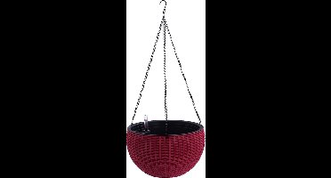 hangende plantenbak met reservoir en water-indicator_Rood