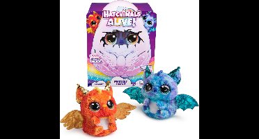 Hatchimals Alive - Mystery Hatch Draggle - Interactief verrassingsspeelgoed in een ei met mist, lichtjes en geluiden