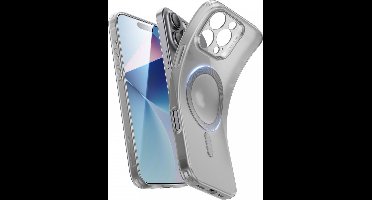 ESR Zero Clear HaloLock Geschikt voor Apple iPhone 16 Pro Max - Hoesje Compatibel met MagSafe - Back Cover met Magneet - Frosted Grijs