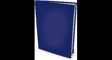 Rekbare boekenkaften A4 - Blauw - 6 stuks