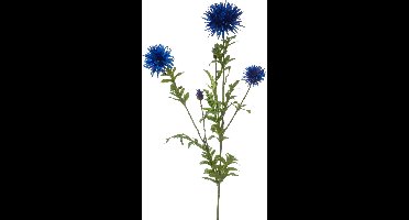 Emerald - Kunstbloem Korenbloem 100cm blauw - Kunstplant voor binnen