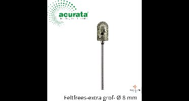 Eeltfrees - Ø 8 mm - Extra grof - Frees om eelt te verwijderen - Topkwaliteit - Hurricane - Acurata - Met freesbox voor 30 freesjes