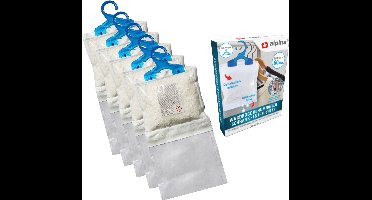 Alpina Vochtonttrekker Kledingkast - 5x - Incl. hanger - tegen schimmelvorming - ontvochtiger