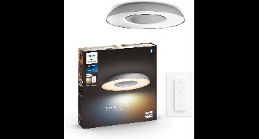 Philips Hue Still plafondlamp - warm tot koelwit licht - aluminium - 1 dimmer switch