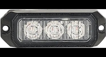 LED Flitslamp -3 LEDs - Oranje - R65 - R10 - 9W - 12V / 24V - 5 meter kabel