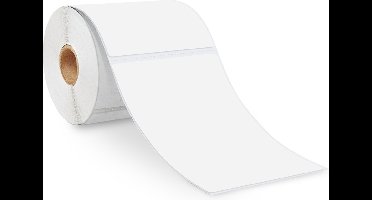 Label Tape Geschikt voor Zebra 102 x 152 mm 800264-605 | Wit - 300 Labels per rol - Verzendetiketten DPD - DHL - PostNL - GLS | Kern 25mm | 1 stuk - Geschikt voor: ZD420D SLP-DX420GTD-4100N A300 DA402 GK420D ZT220