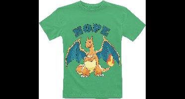 Pokémon Kids - Glurak - Nope Jongens & meisjes T-shirt - groen - 164